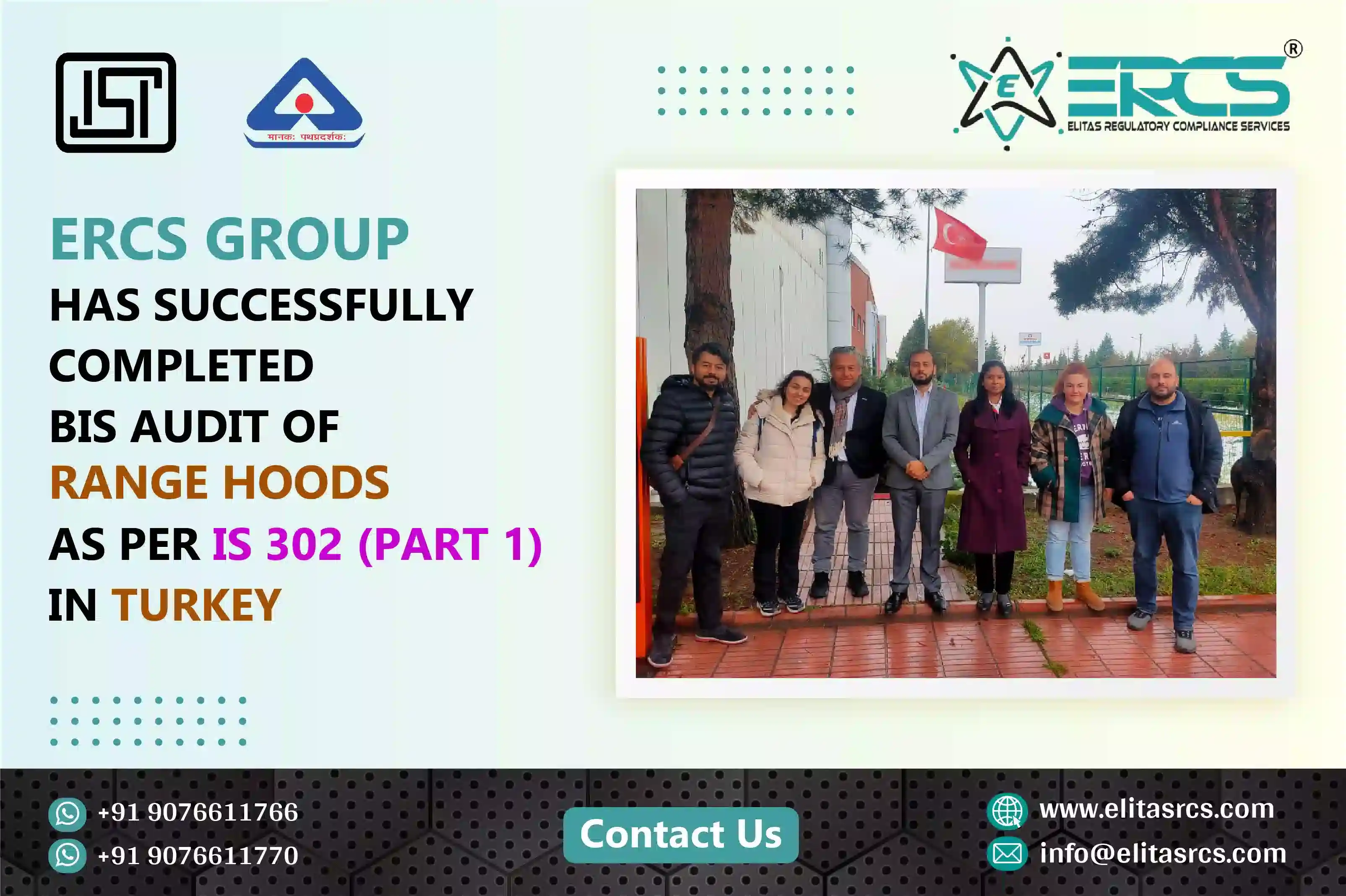 BIS Audit for Range Hoods under IS 302 Part-1 Sec-31 in Turkey