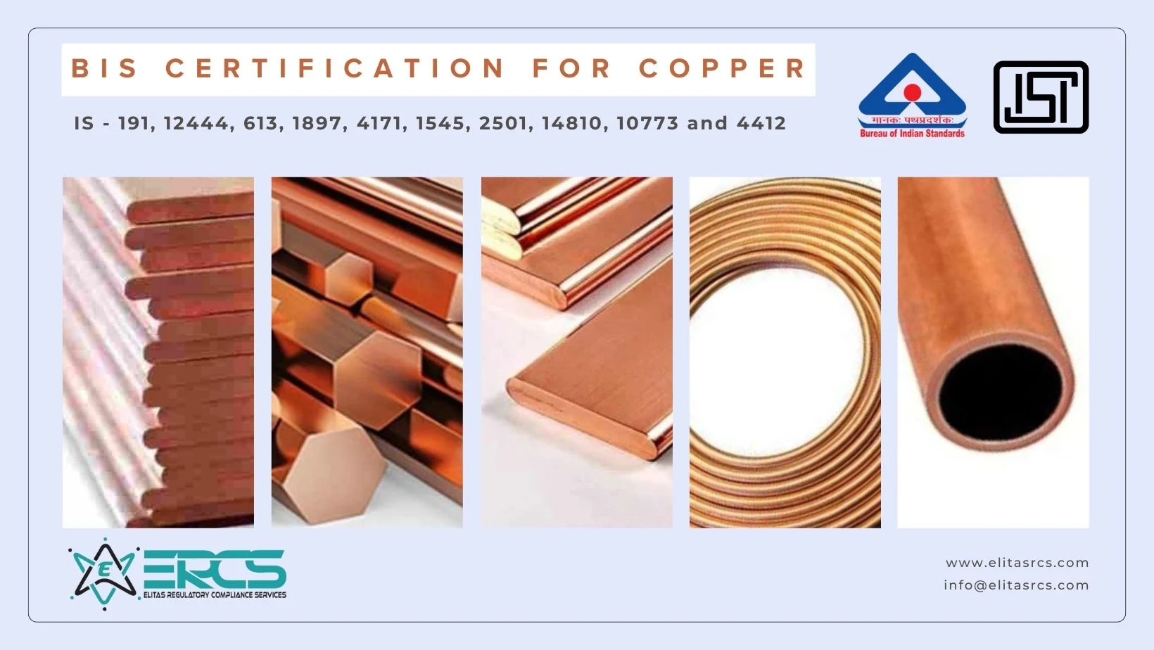 Explore information about BIS Certification for Copper Products