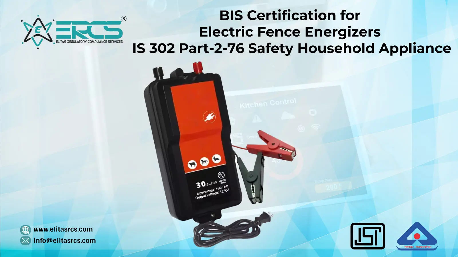 Apply for BIS Certification for Electric Fence Energizers
