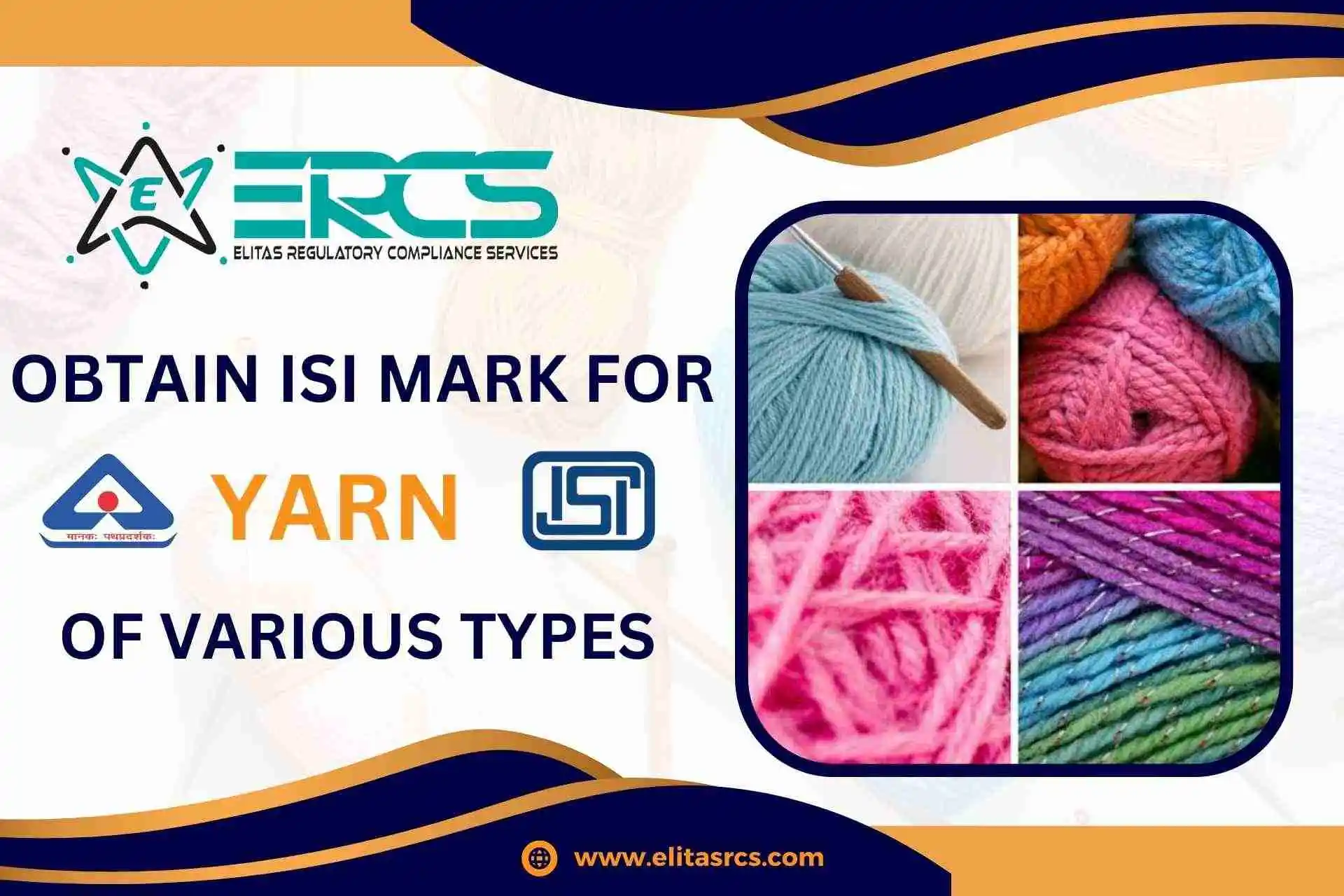 Obtain BIS ISI Mark for Yarn of various types