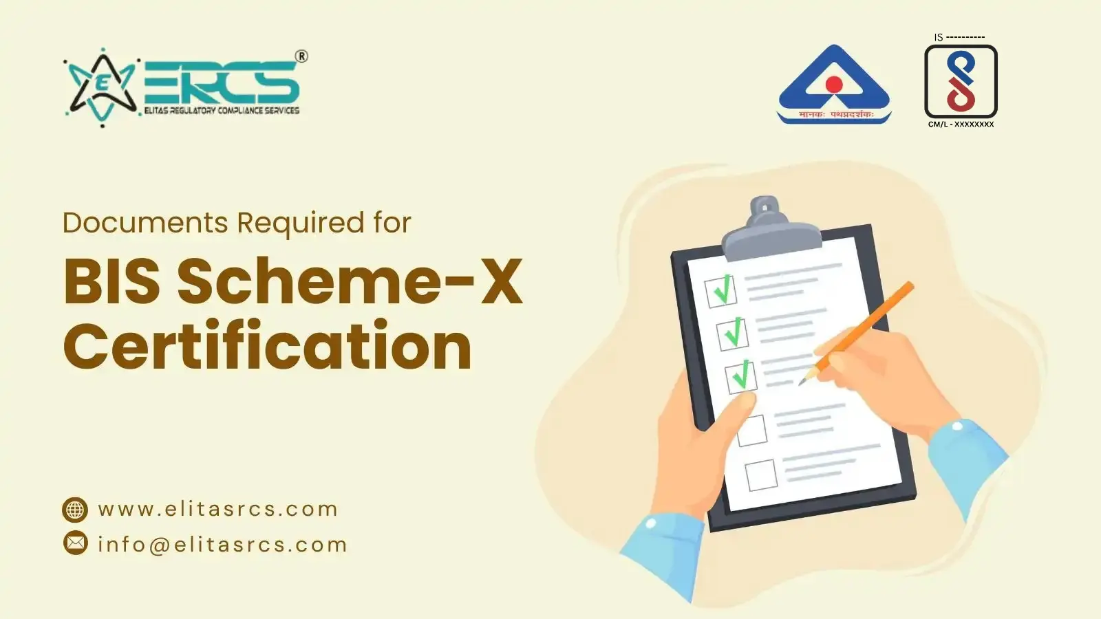 Documents Required for BIS Scheme X Certification