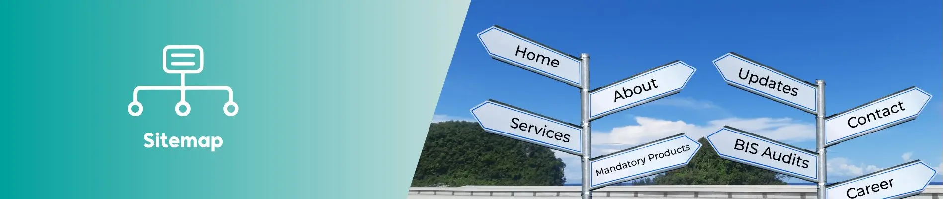 sitemap banner for website