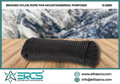 BIS Certification for Braided Nylon Rope for Mountaineering Purposes in India