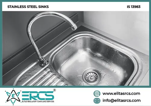 BIS Certification for Stainless Steel Sinks for Domestic Purposes in India