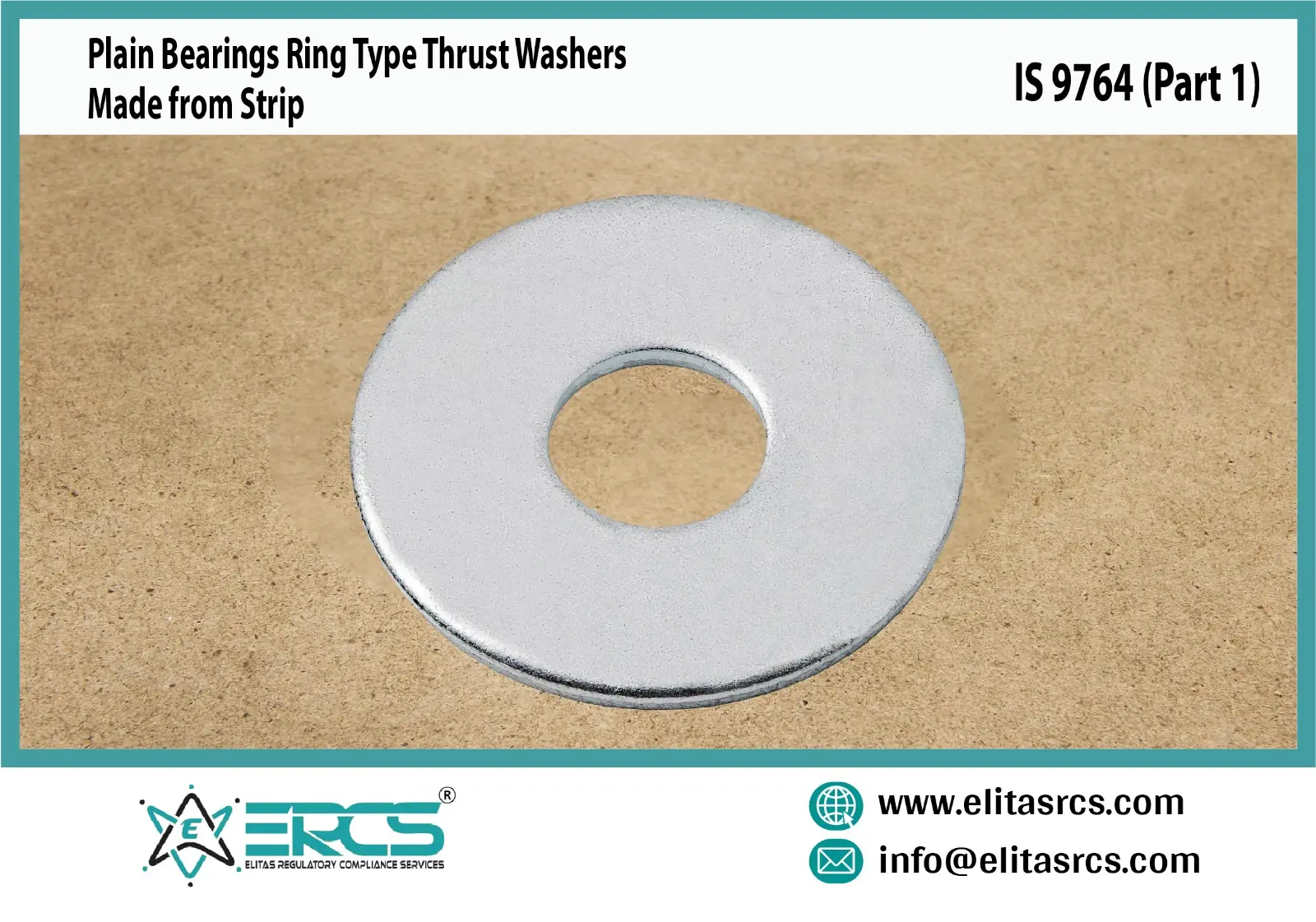 BIS Certification for plain bearings ring type thrust washers in india