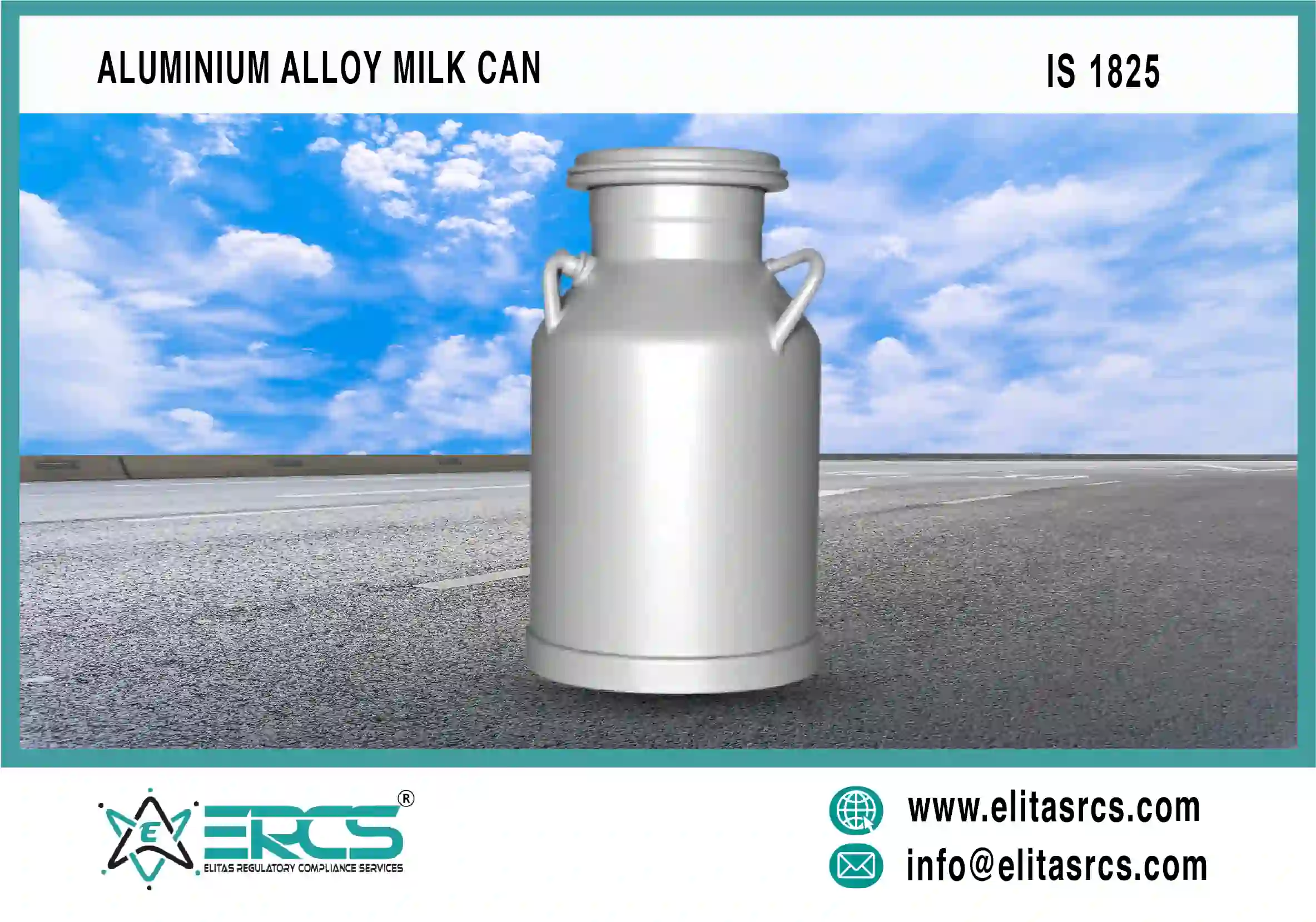 BIS Certification for aluminium alloy milk can in India