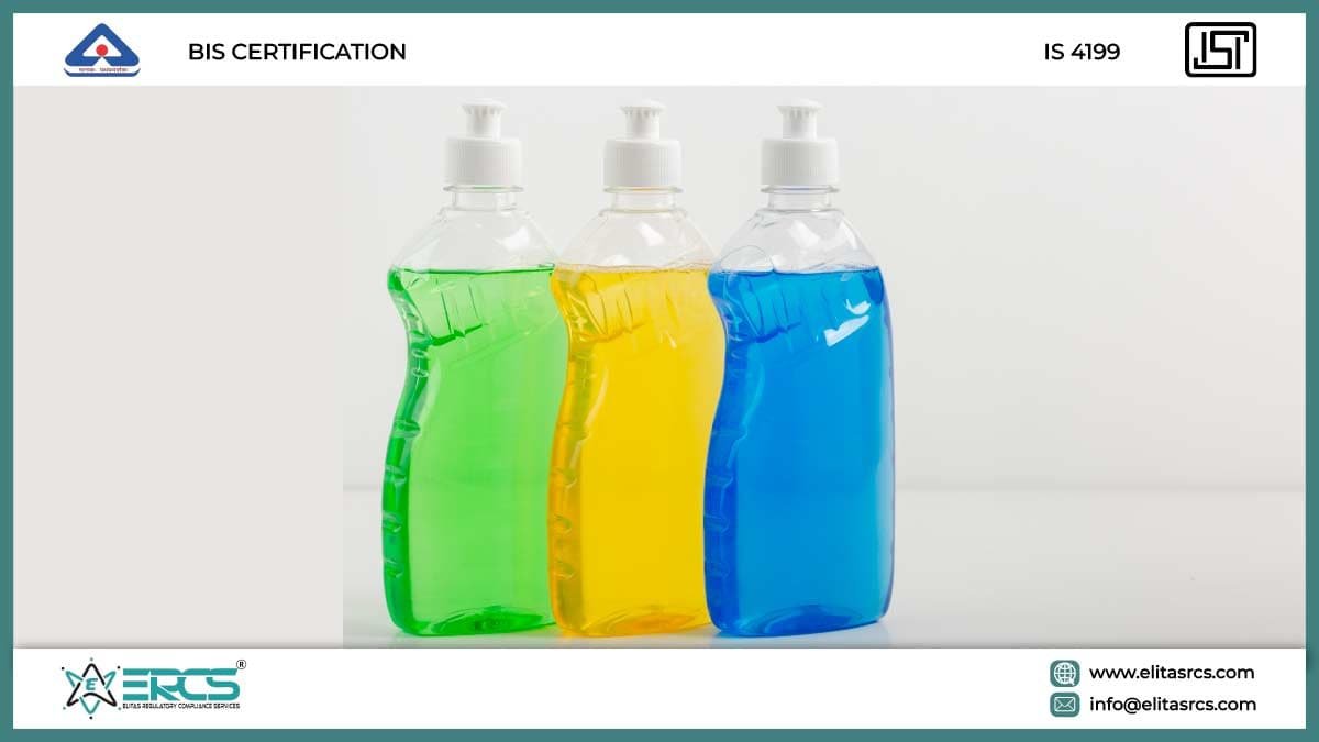BIS CERTIFICATION FOR TOILET SOAP, LIQUID under IS 4199
