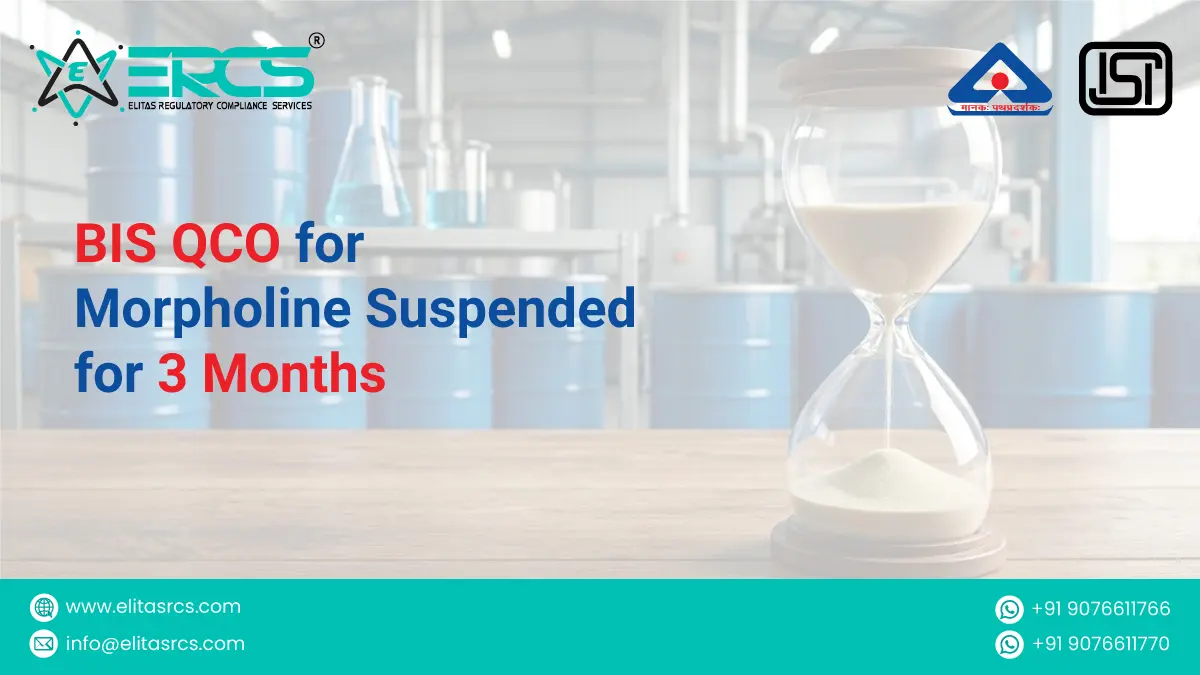 Morpholine Quality Standards Suspended