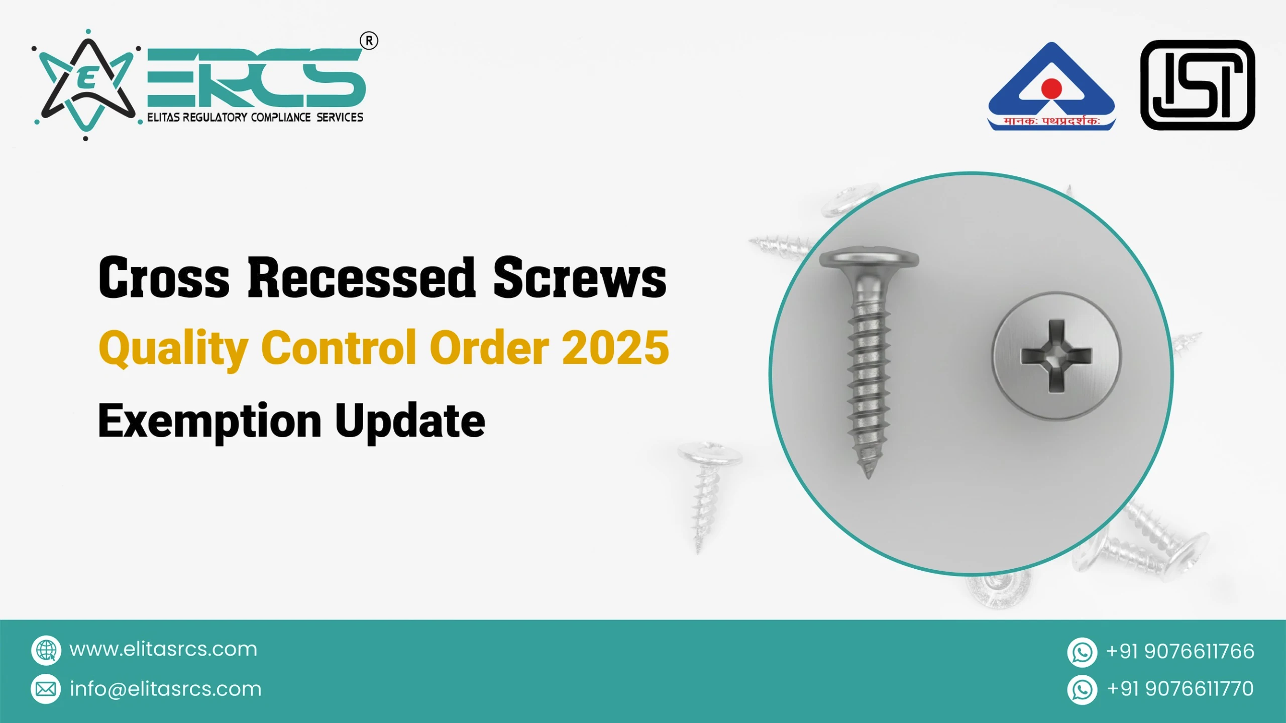 Cross Recessed Screws Order