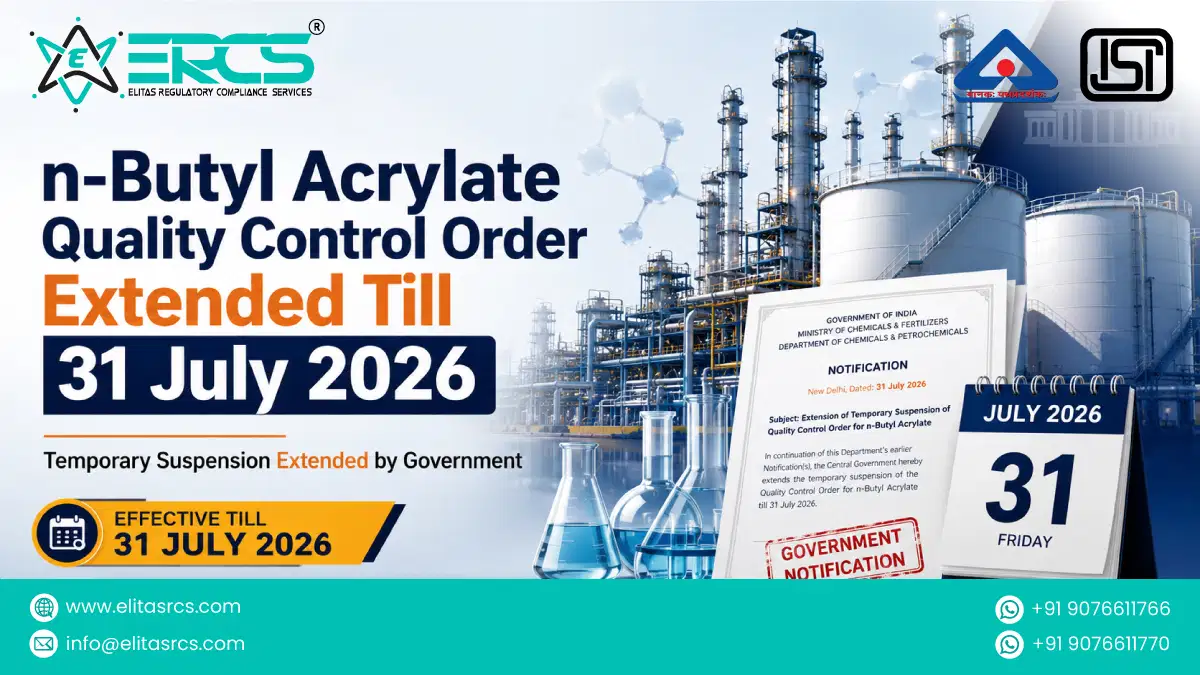 n-Butyl Acrylate Quality Control Order Suspension Extended