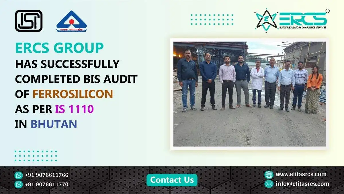 BIS Audit for Ferrosilicon as per IS 1110 in  Bhutan