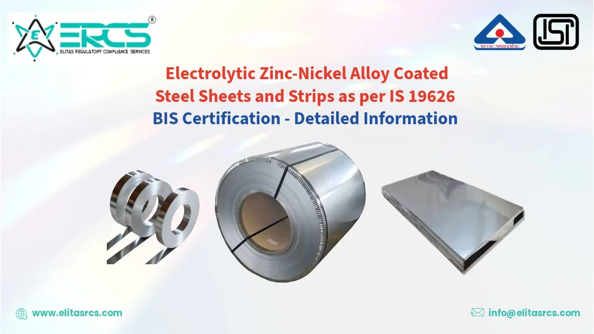 Zinc-Nickel Alloy Coated Steel Sheets (IS 19626)