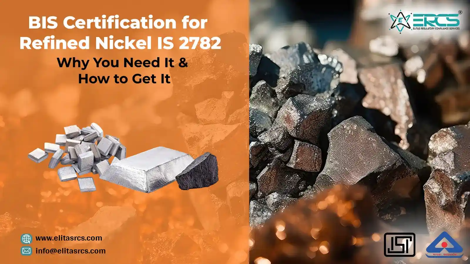 BIS Certification Process for refined Nickel covered under IS 2782