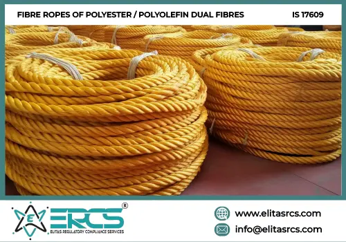 Fibre Ropes of Polyester / Polyolefin dual Fibres IS 17609
