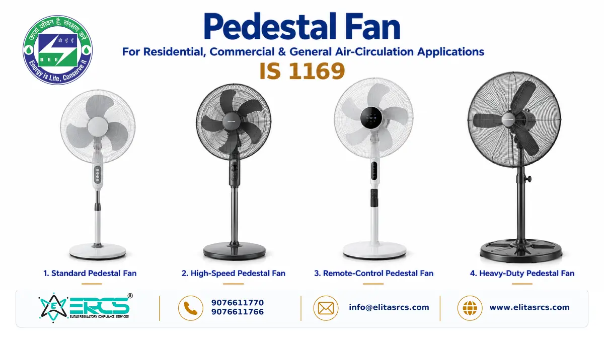 BEE Registration for Pedestal Fans
