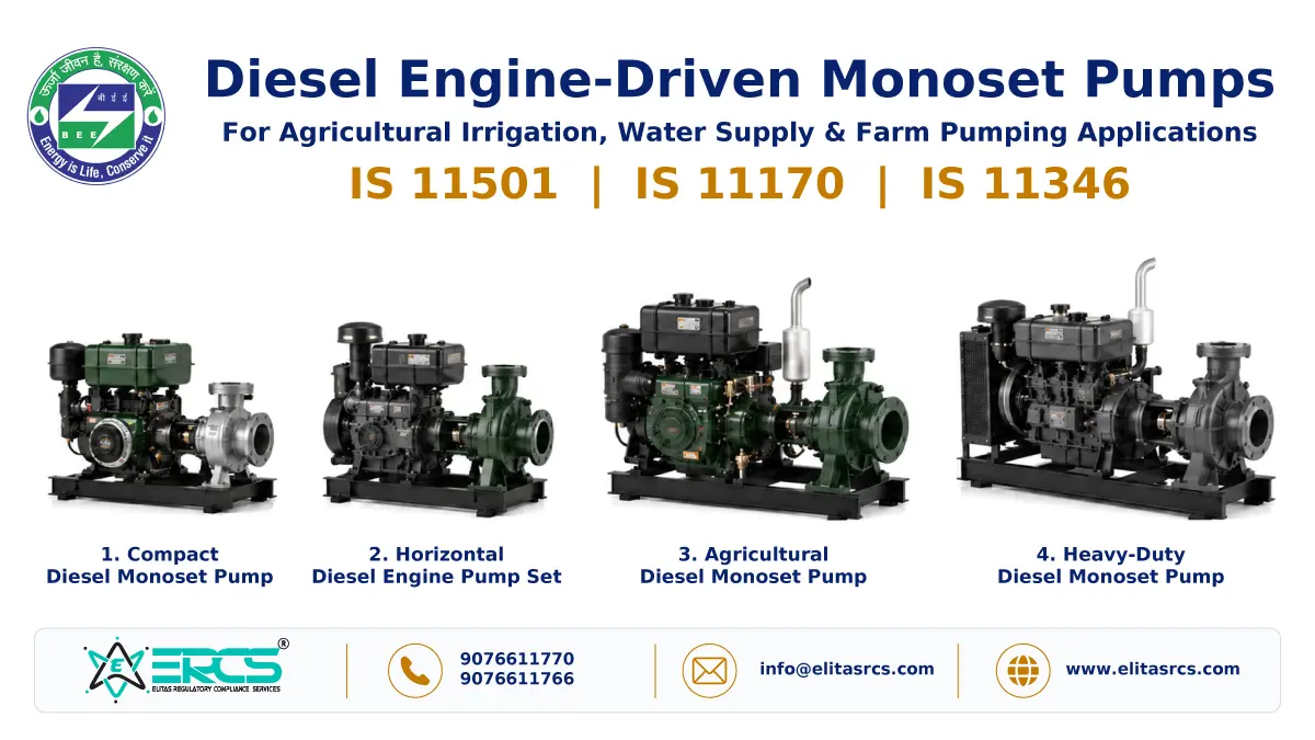 Diesel Engine-Driven Monoset Pumps for Agricultural Purposes