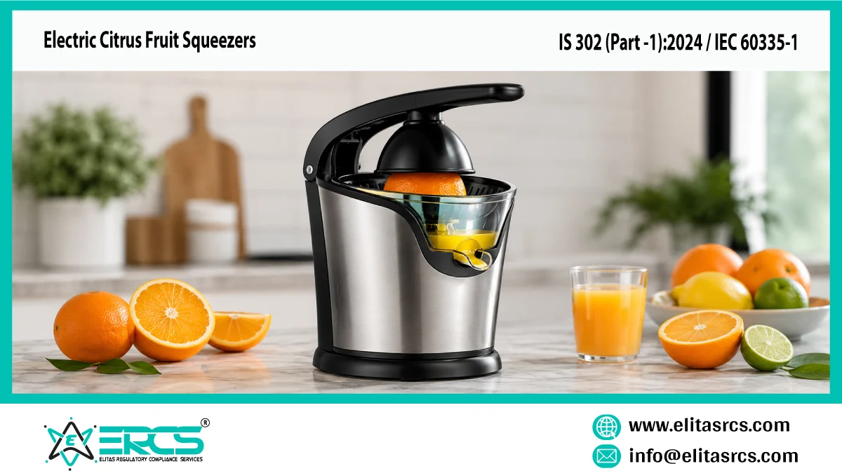 Electric Citrus Fruit Squeezers IS 302 Part 1