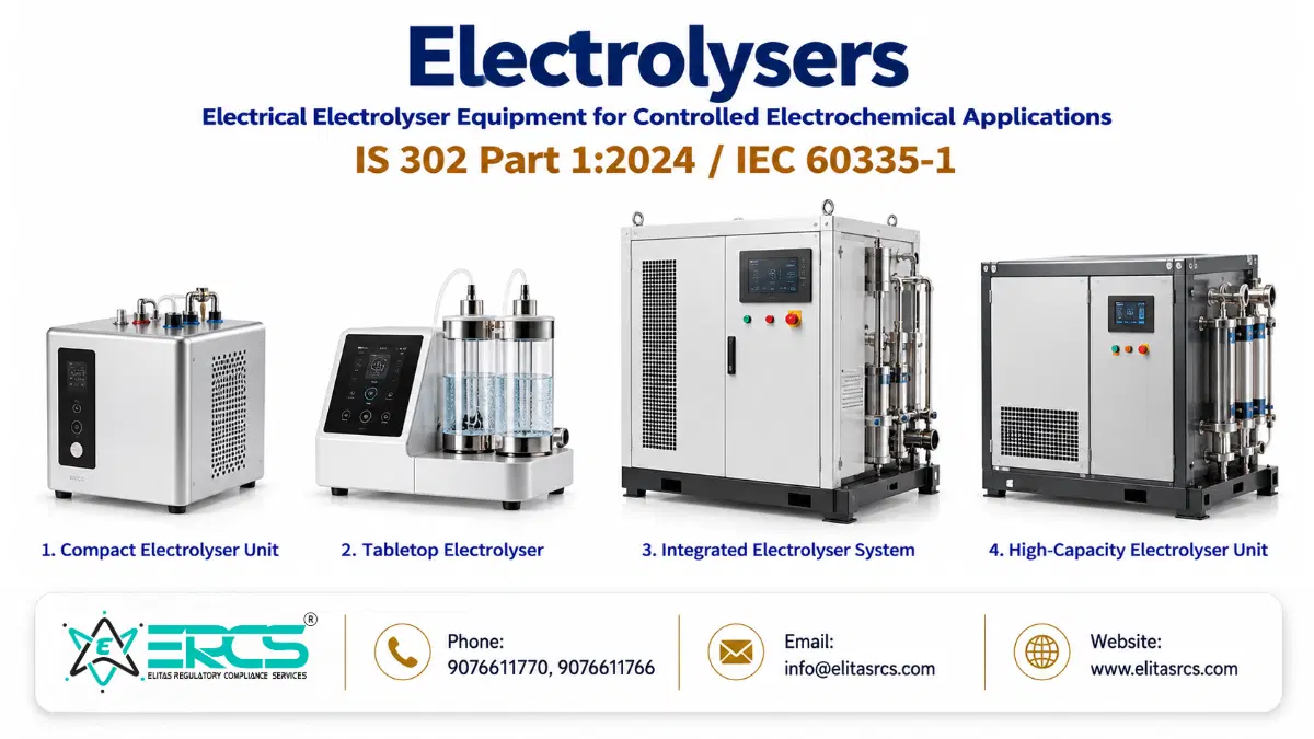 Electrolysers IS 302 Part 1:2024