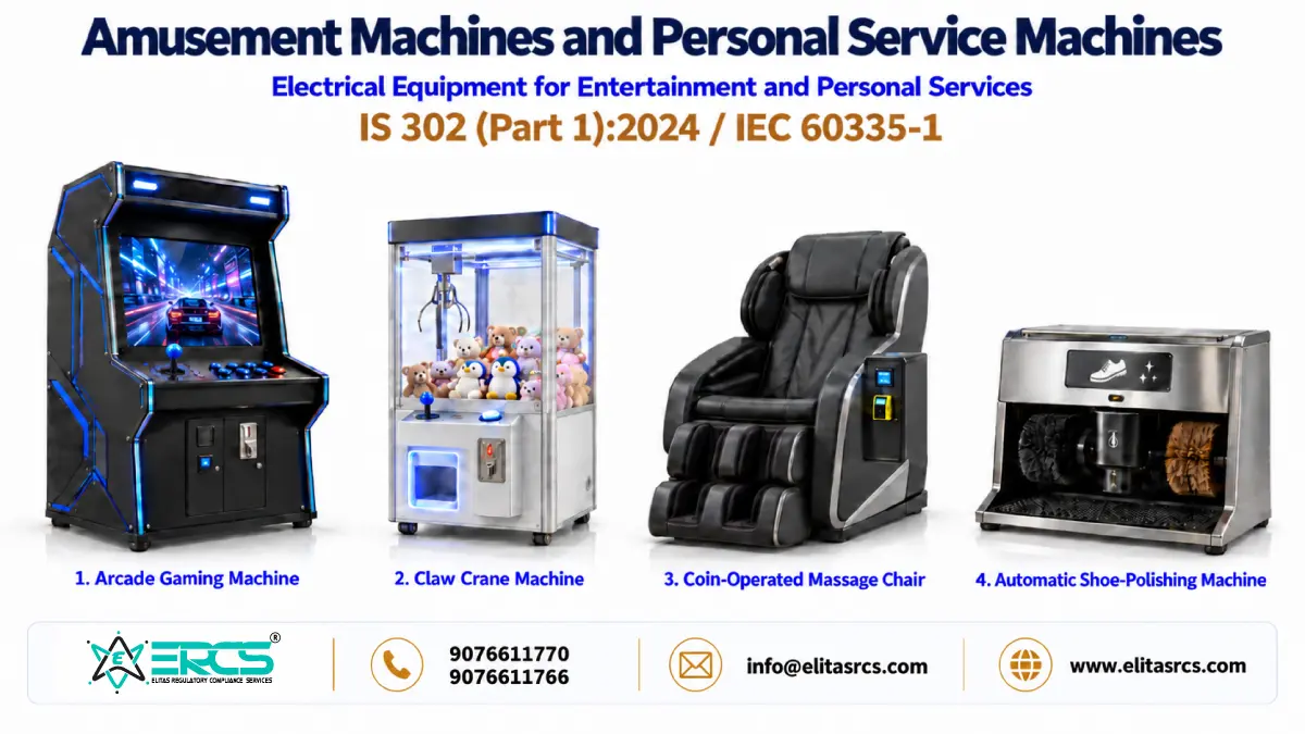 ISI Mark Certificate for Amusement Machines and Personal Service Machines