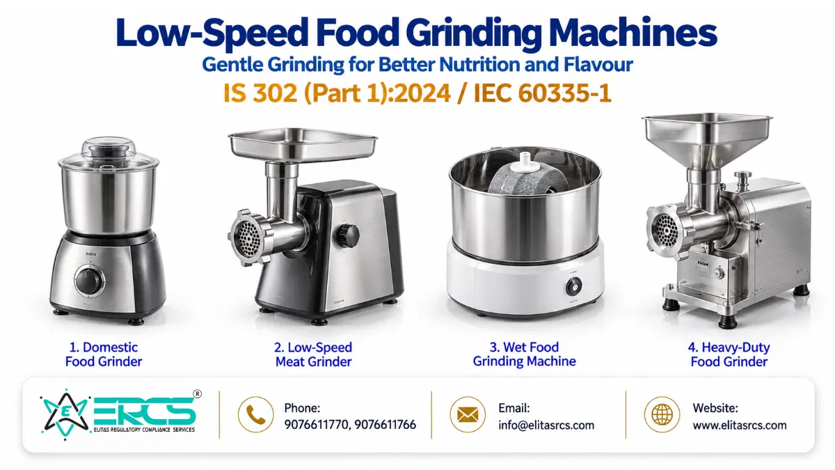 Low-Speed Food Grinding Machines IS 302 Part1 | ISI Mark