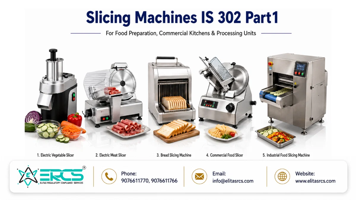 Electric slicing machines under IS 302 Part 1 for food preparation in restaurants, delis and commercial kitchens.