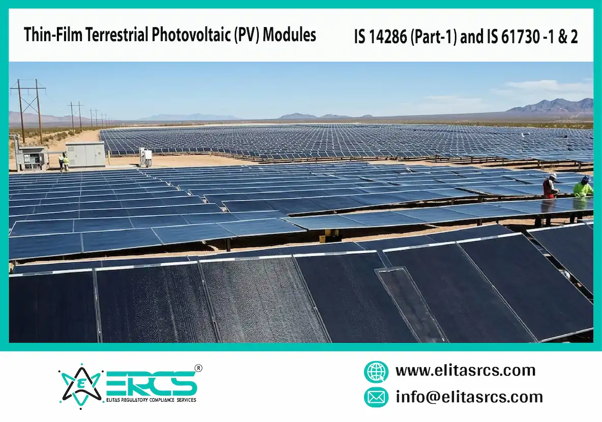 CRS BIS Mark for  IS 14286 Part-1 and IS 61730-1 & 2